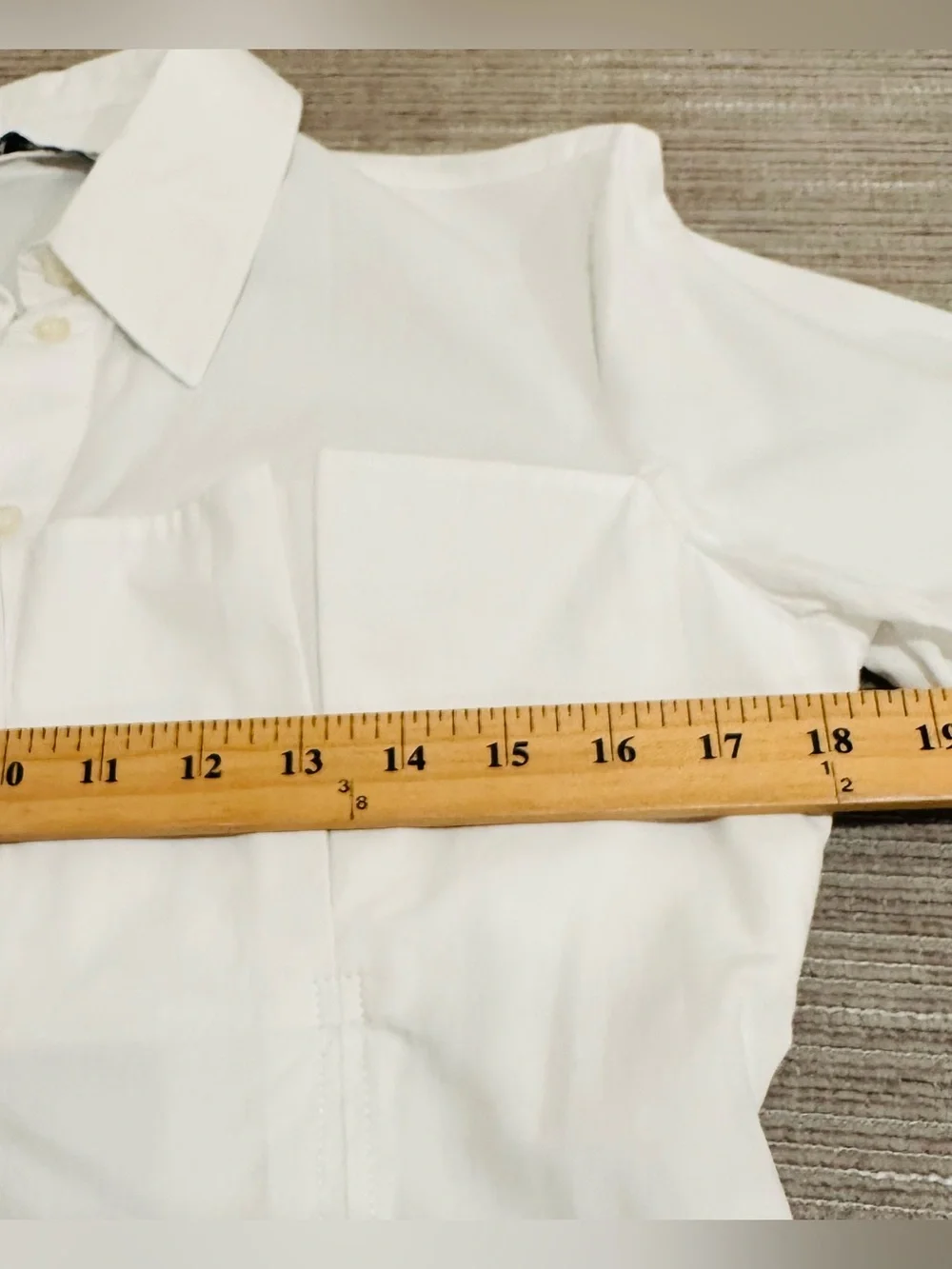 Zara White Poplin Corset Shirt Pleated Waist Ext Cuff Blouse M - Picture 9 of 12